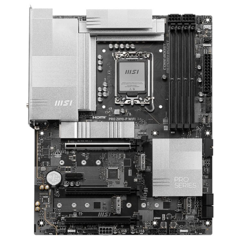 Detalle 2 de MSI PRO Z890-P WIFI: placa base ATX con Wi‑Fi 7 y PCIe 5.0 para Intel Core Ultra