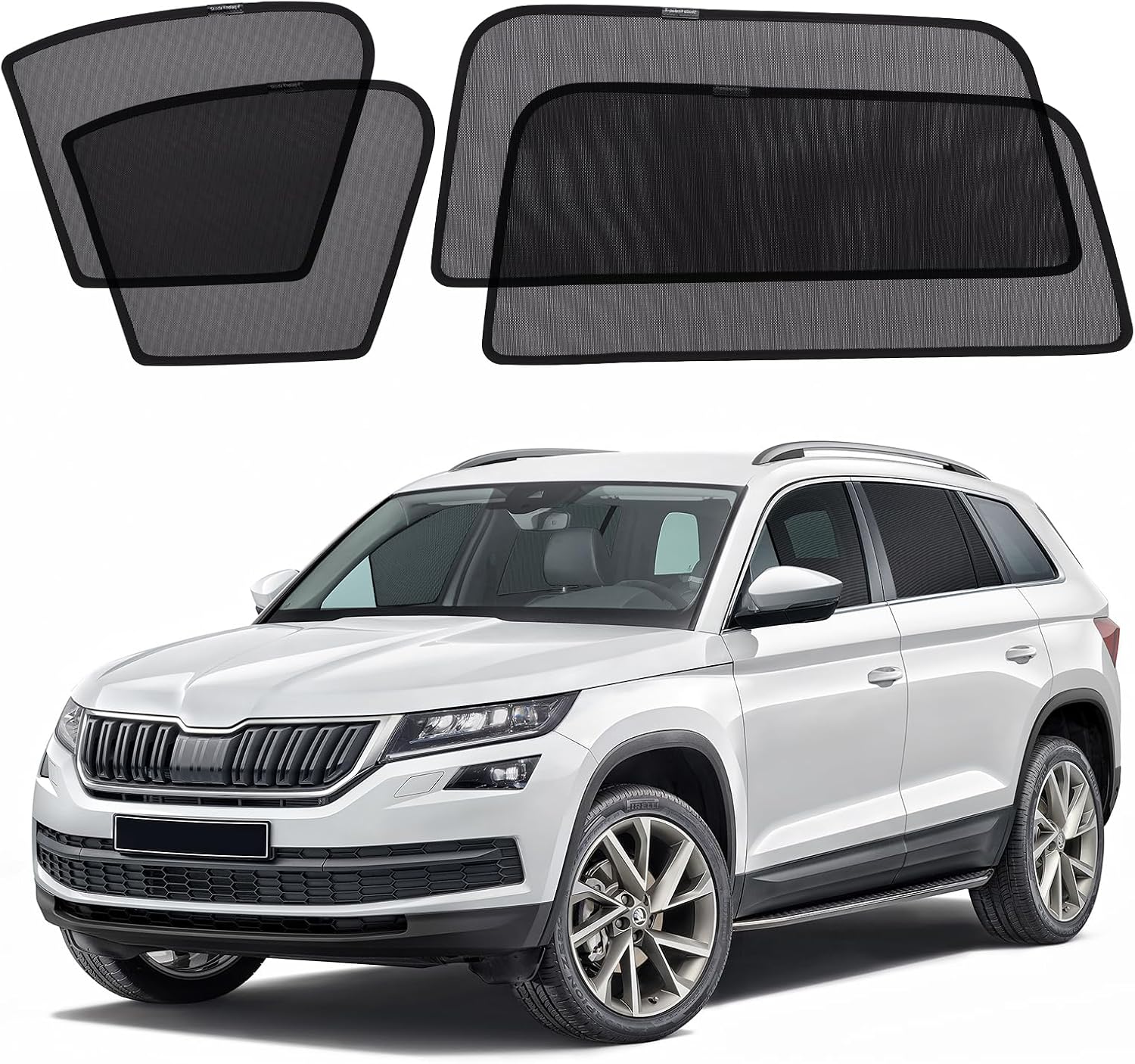 Thumbnail 6 de XCBYT Sonnenschutz Auto für VW Tiguan II (2016–2024) – Verdunkelung, atmungsaktiv & magnetisch (4 Stück)