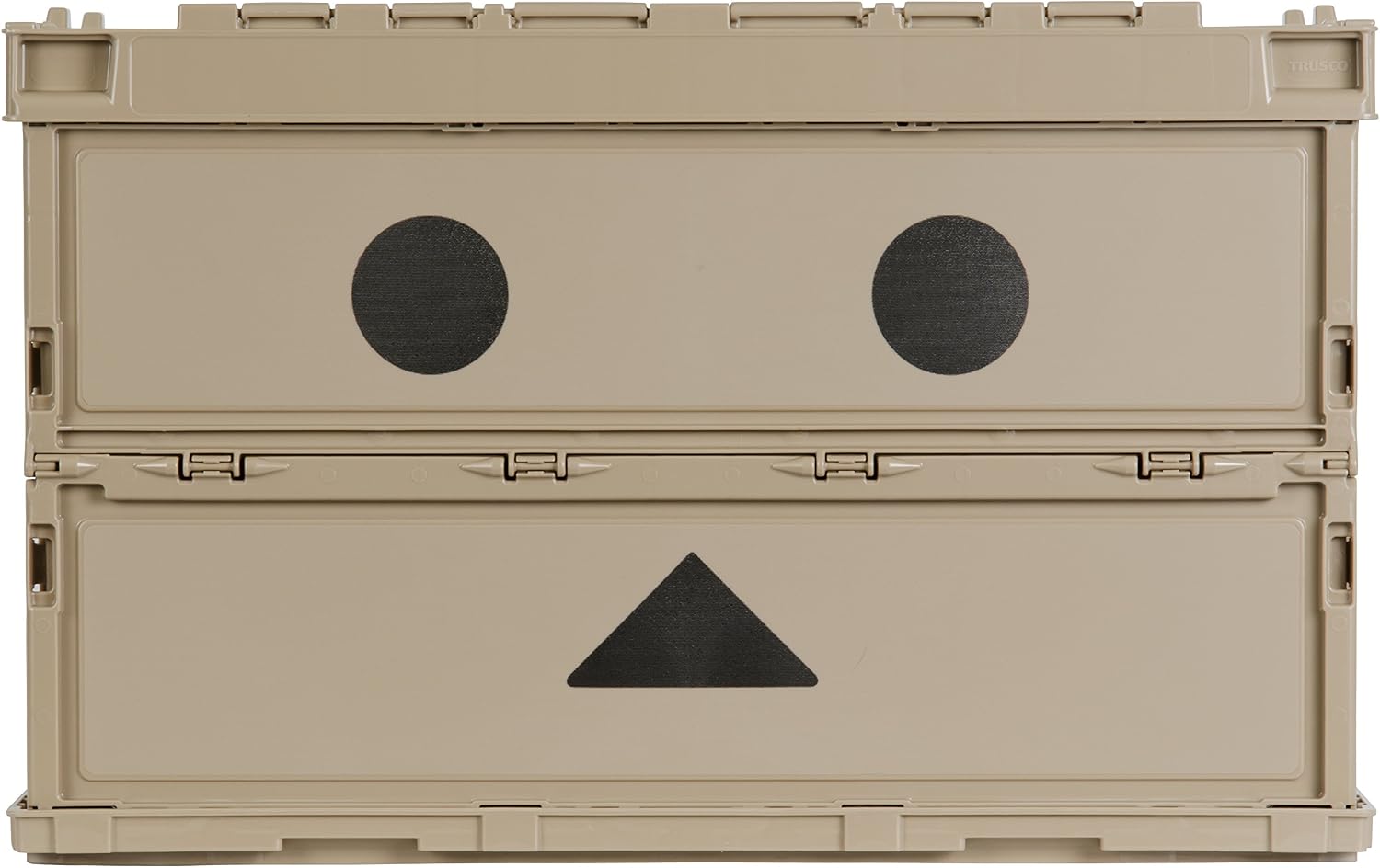 Detalle 2 de トラスコ中山 TR-C50B-A-DNB ダンボー薄型折りたたみコンテナ 50L ロックフタ付き