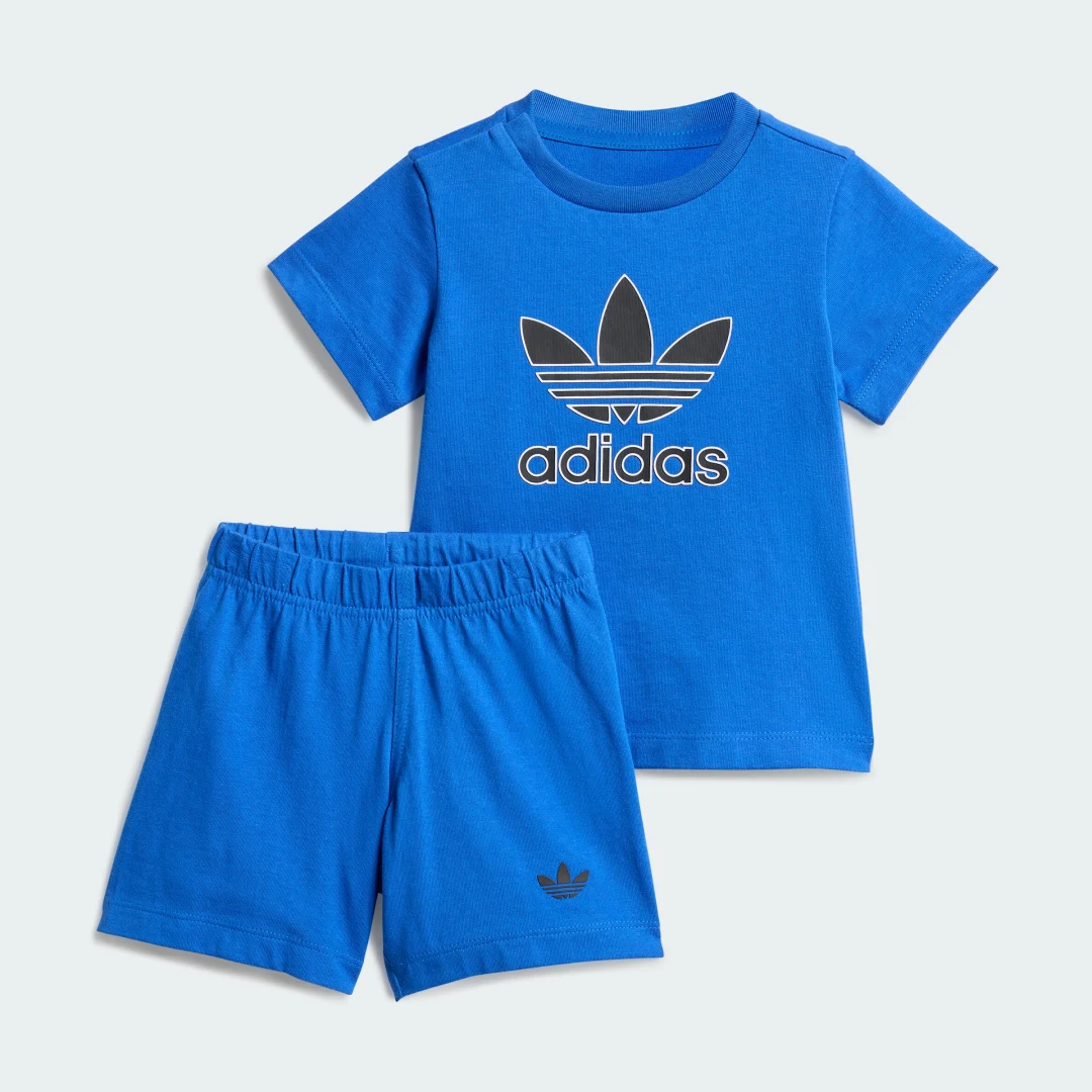 Detalle de Conjunto de camiseta y pantalón corto Big Logo Execution (infantil) – Adidas