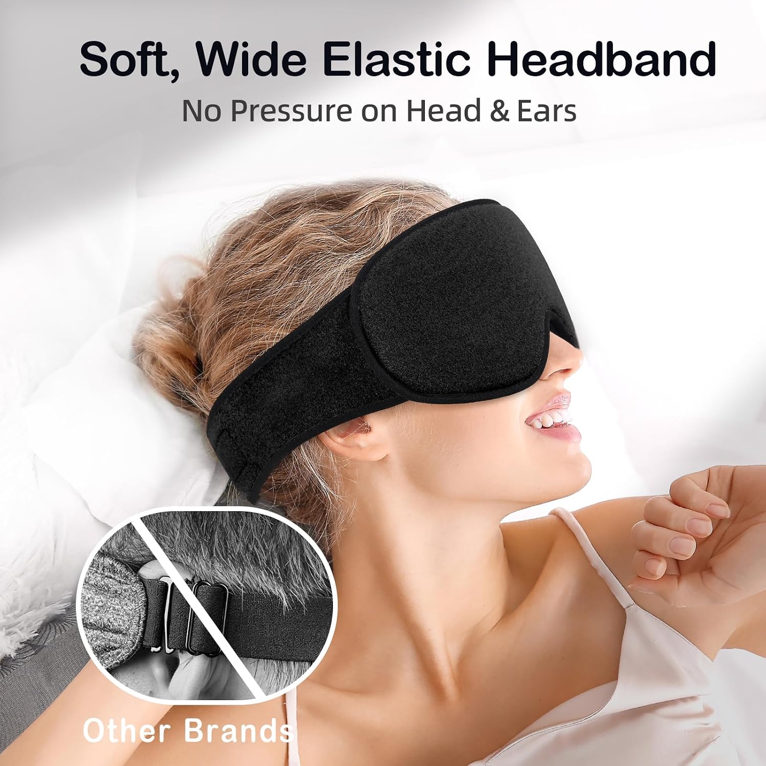 Thumbnail 2 de INNELO Sleep Eye Mask – Ultra Soft Breathable with Adjustable Strap
