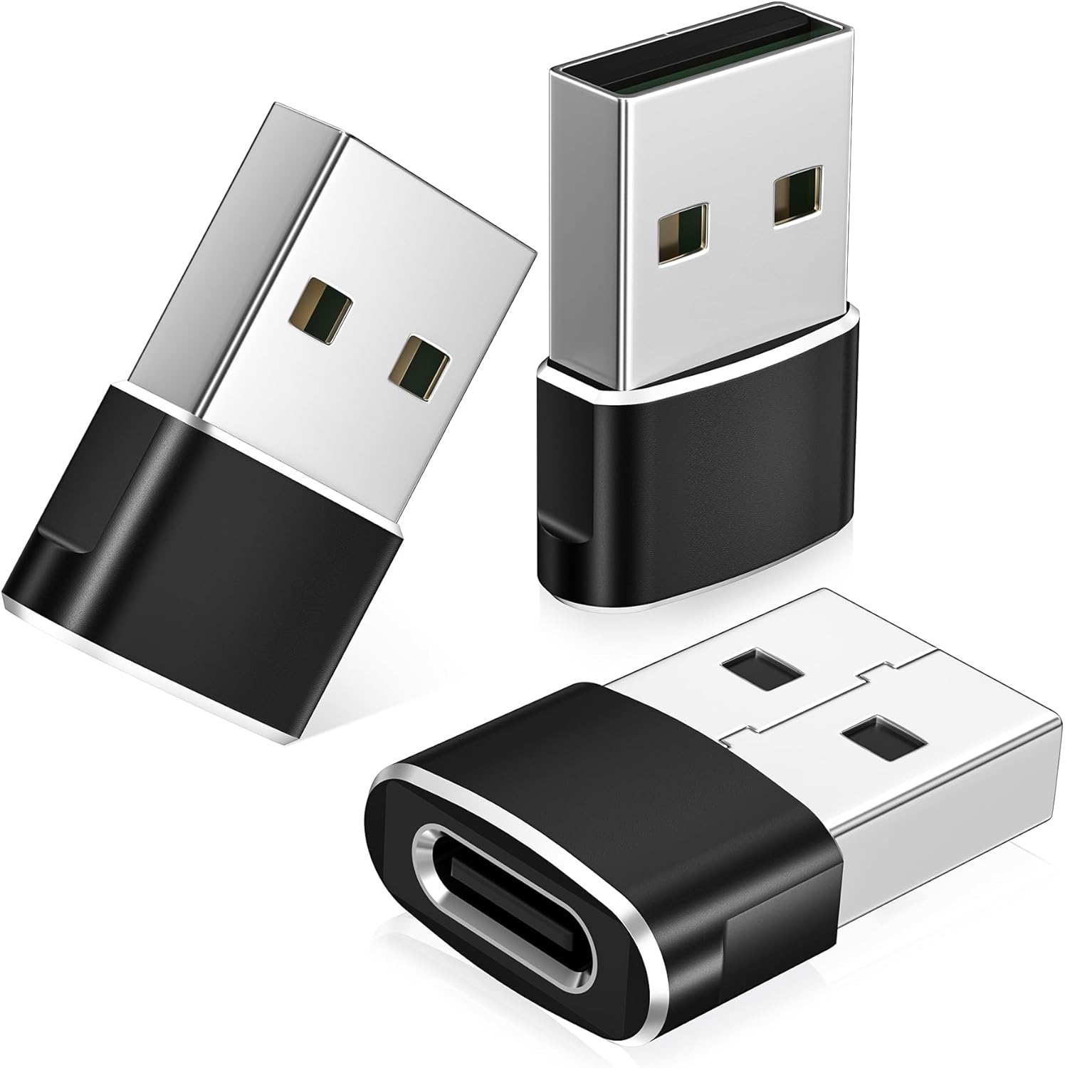 Detalle de BASESAILOR USB C to USB A adapter 3-pack