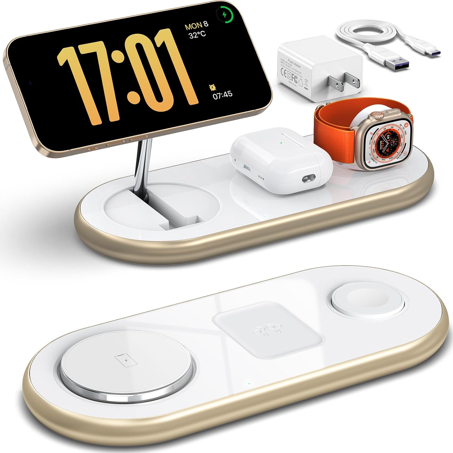 Magnetic Charging Station 3-in-1 MagSafe Charger