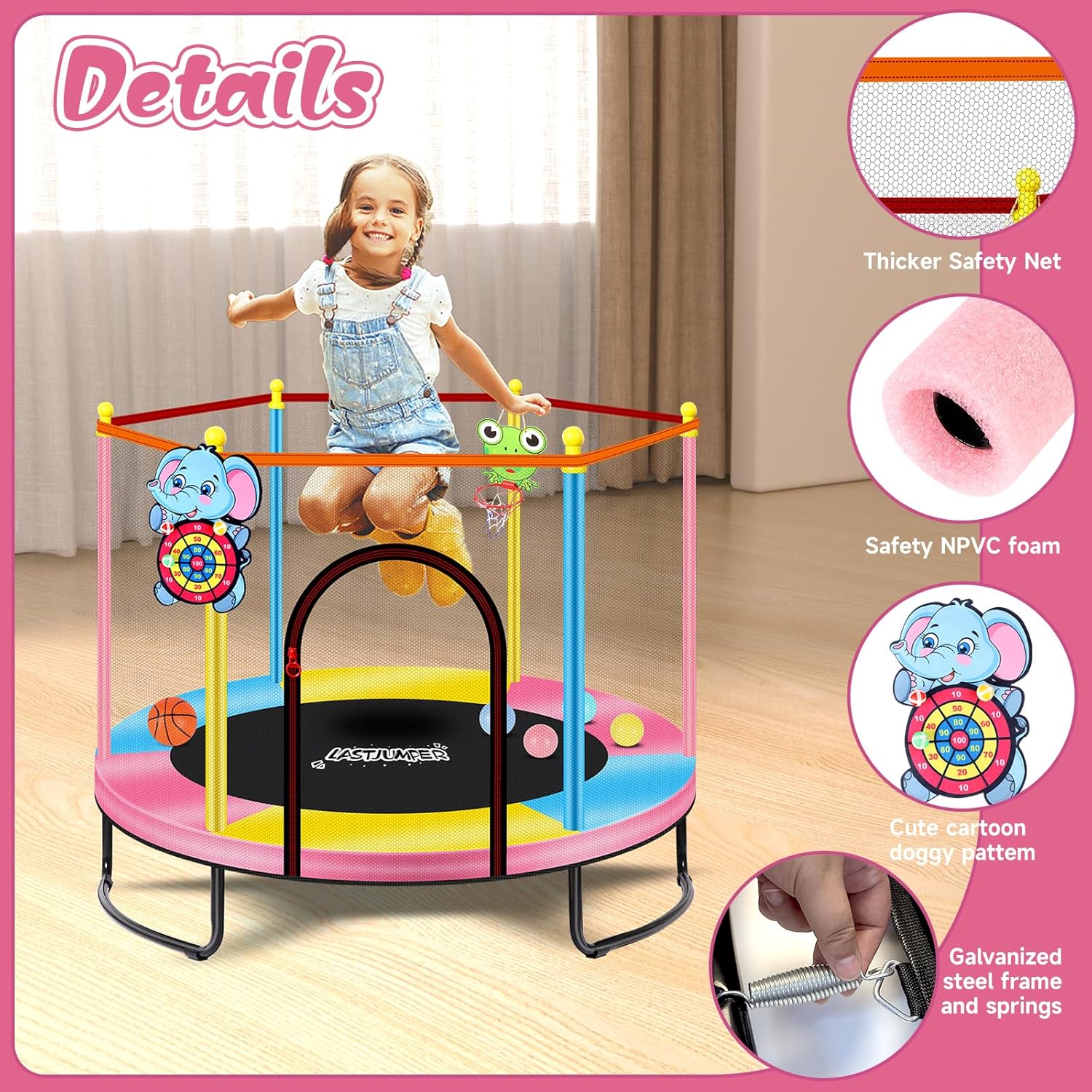 Thumbnail 4 de 5ft Mini Toddler Trampoline