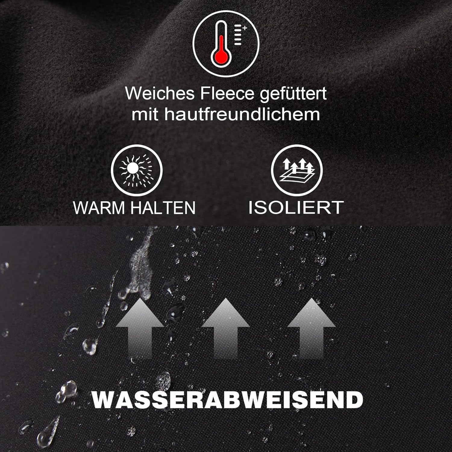 Thumbnail 3 de ineepor Thermo Leggings Damen fleecegefüttert, wasserdicht 🧘♀