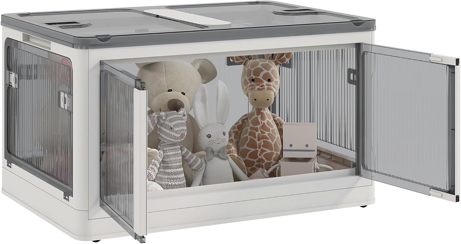 Detalle de HOMCOM Caja de Almacenamiento Apilable 69L