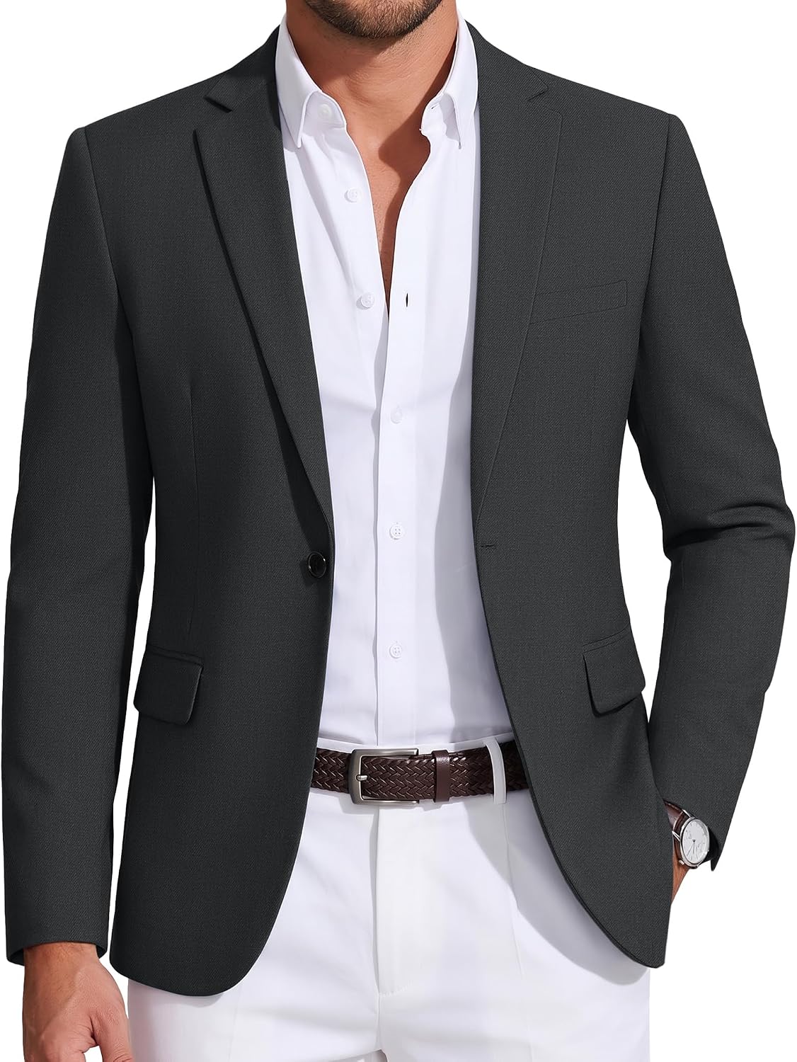 Detalle de COOFANDY Men's Sport Coat in Twill