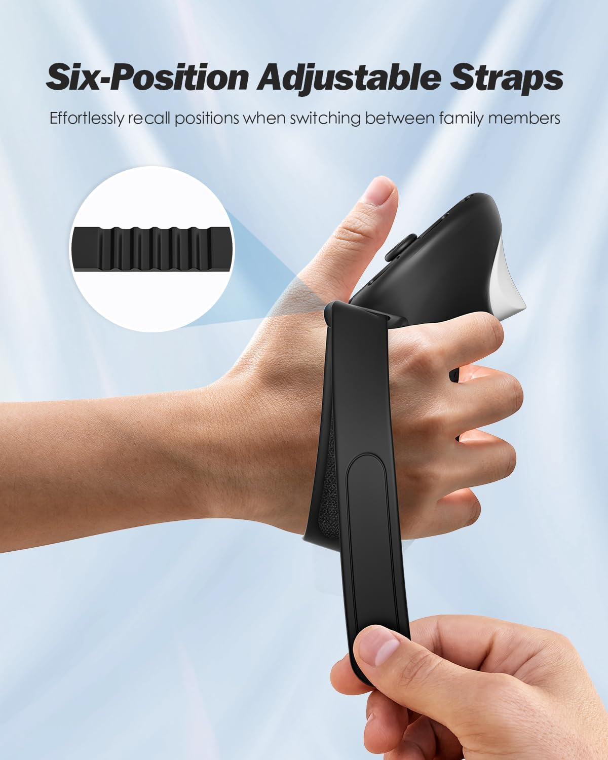 Thumbnail 4 de SUPERUS Upgraded Controller Grips Cover for Meta Quest 3S/Quest 3 – All-Silicone, Battery Access & Knuckle Straps