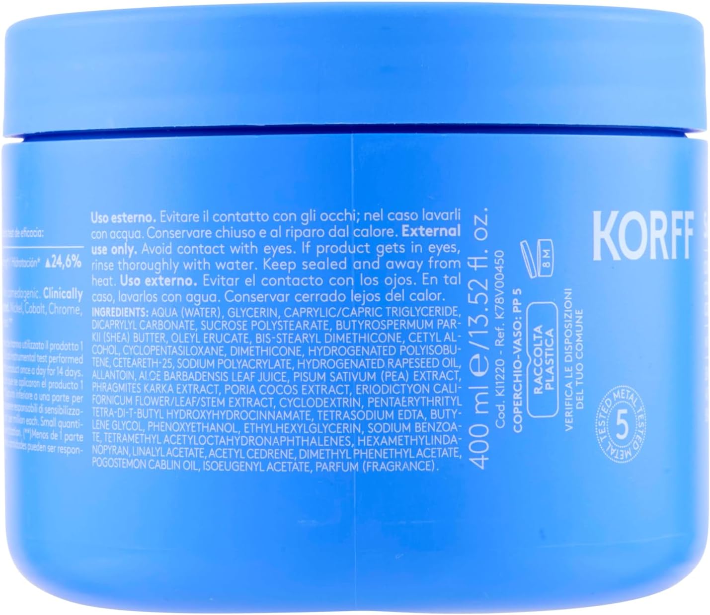 Detalle 2 de Korff Sun Secret Balsamo Doposole Idratante Lenitivo con DNA-Safe Complex (400 ml)