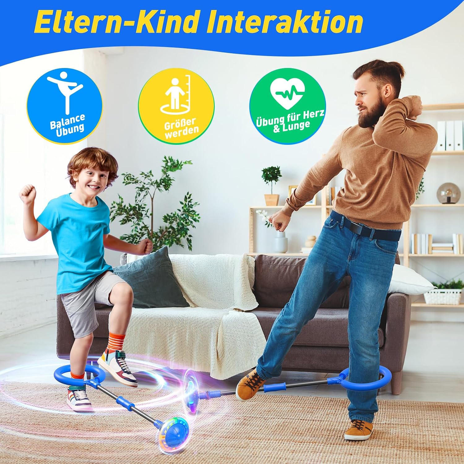 Detalle 2 de Hot Bee Kinder Fußkreisel mit LED Zähler