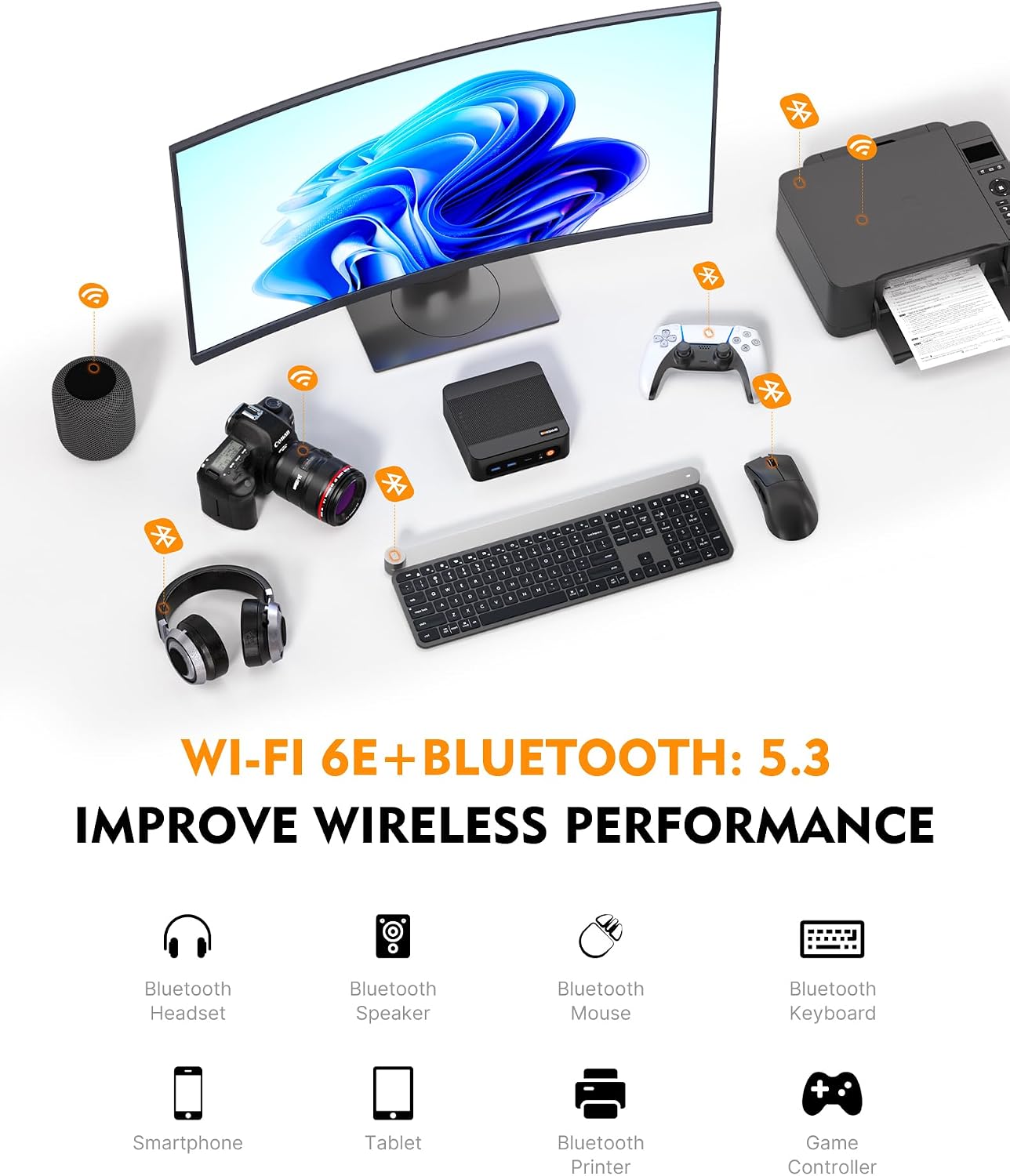 Detalle 2 de Bosgame E2 Mini PC with Ryzen 5 3550H: 16GB RAM, 512GB SSD, Triple 4K Display
