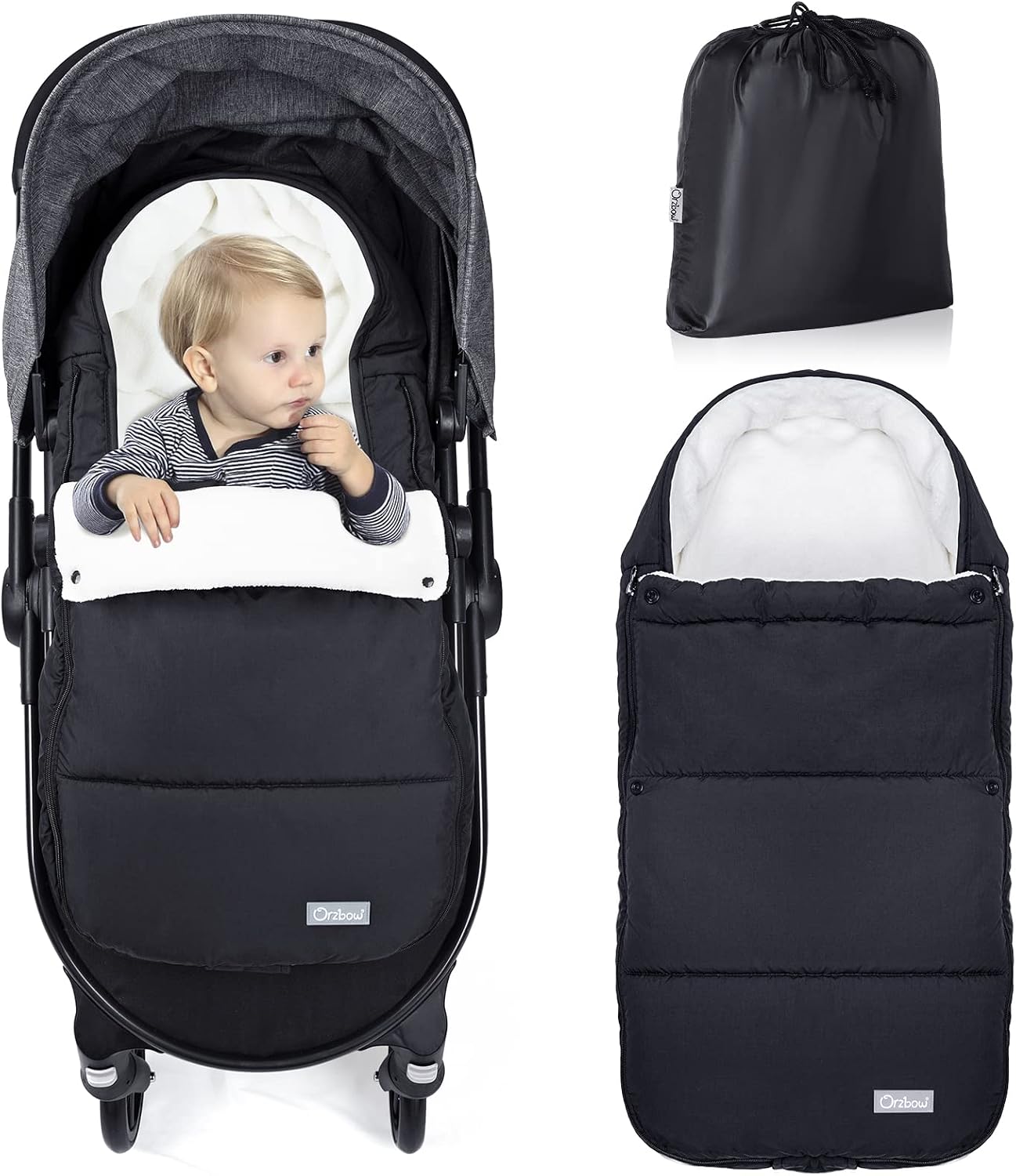 Detalle de Orzbow Winter Footmuff Universal pushchair footmuff