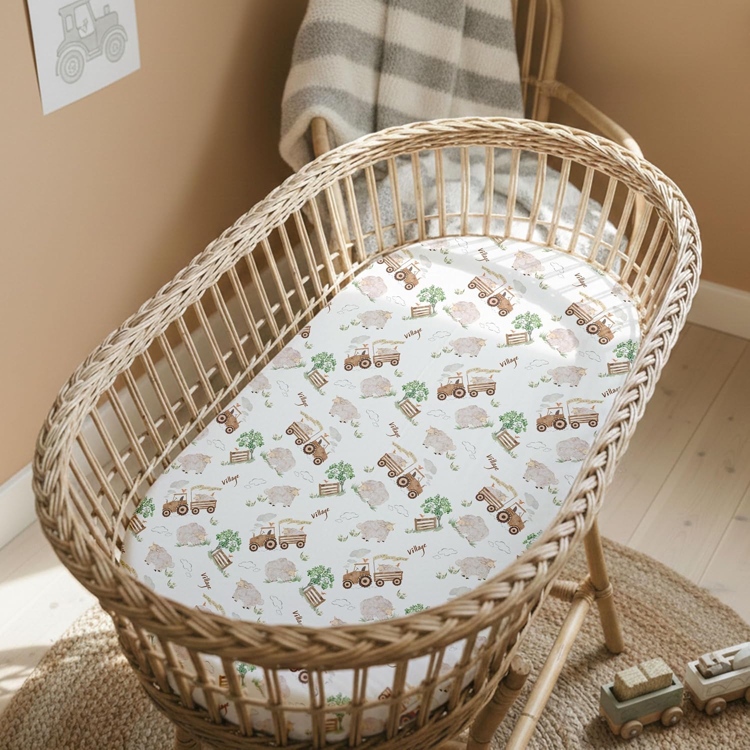 Detalle de Gllquen Bassinet Sheets 32x16