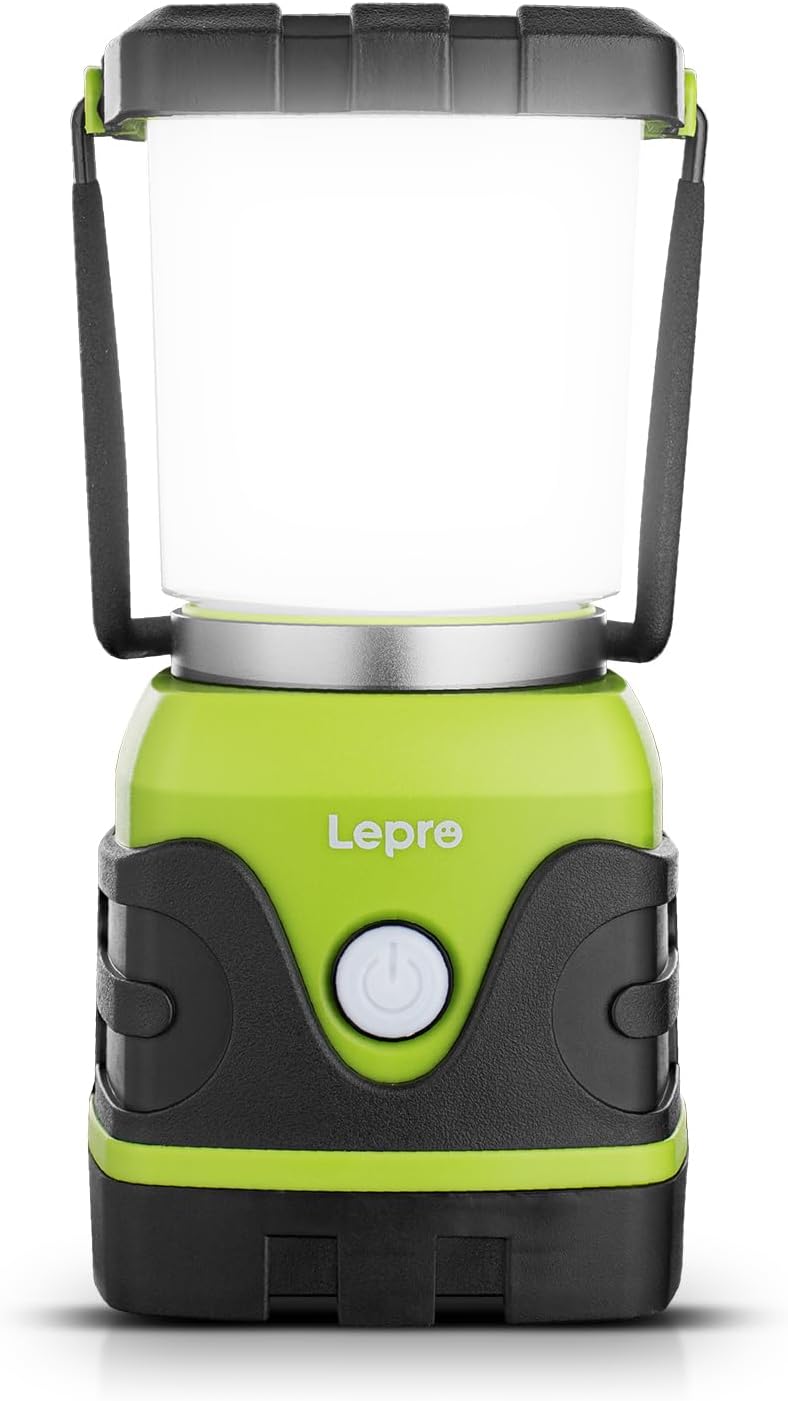 LE 1000LM Battery Powered LED Camping Lantern (Waterproof Tent Light, 4 Modes)