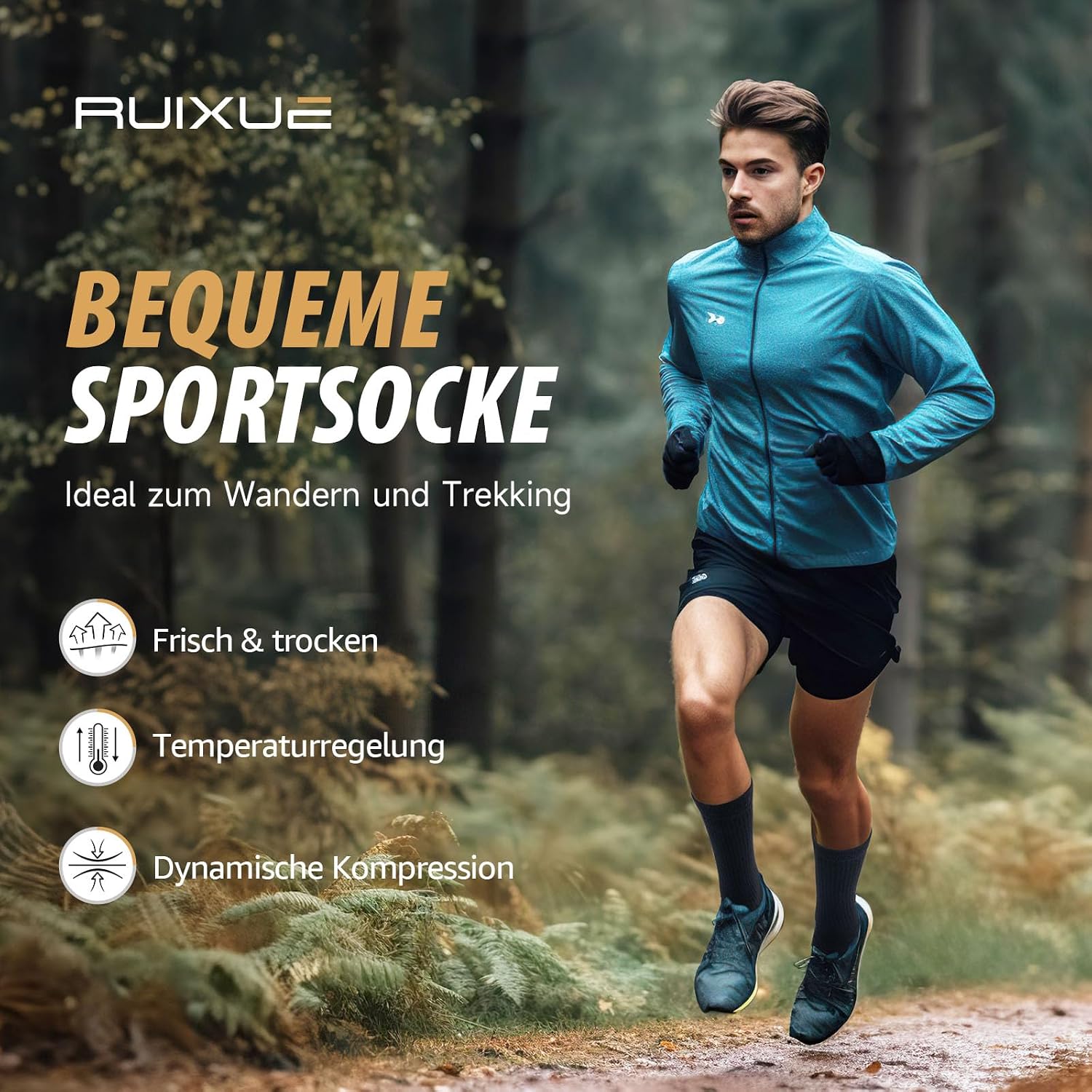 Thumbnail 3 de Ruixue Merino Wandersocken – Merino Wandersocken für Herren, Damen & Kinder (3 Paar)