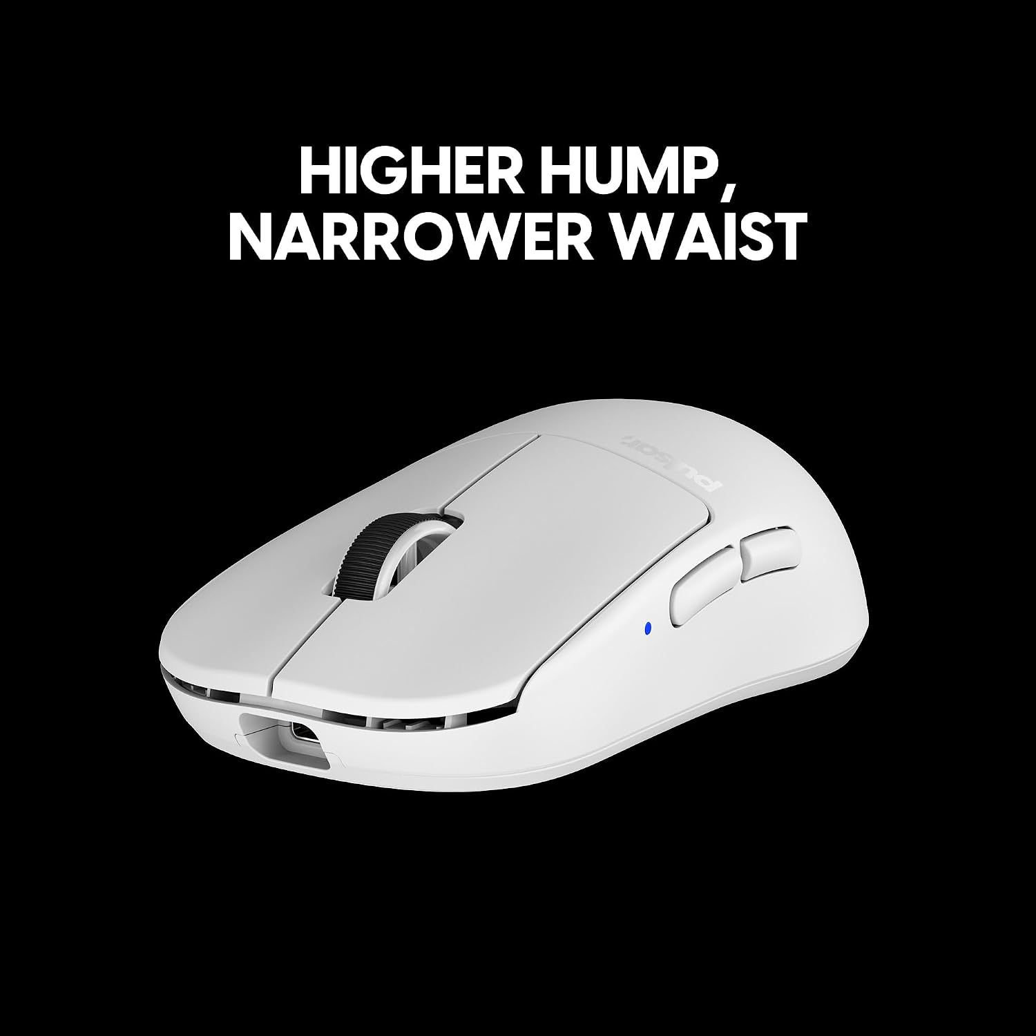 Detalle 2 de Pulsar Gaming Gears X2H v3 Mini Wireless Gaming-Maus (Ultra leicht, 2,4 GHz, 32.000 DPI, symmetrisch)