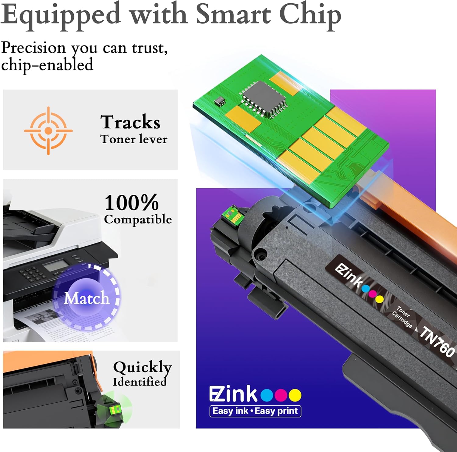 Detalle 2 de E-Z Ink TN760 High Yield Toner 3000 pages 🖨