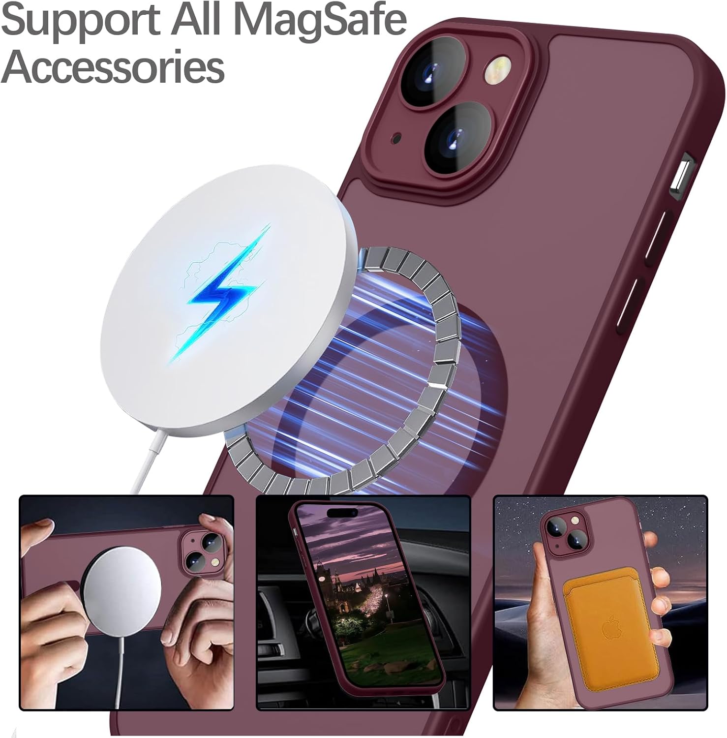 Thumbnail 4 de YUANDMI iPhone 15 Hülle MagSafe dünn