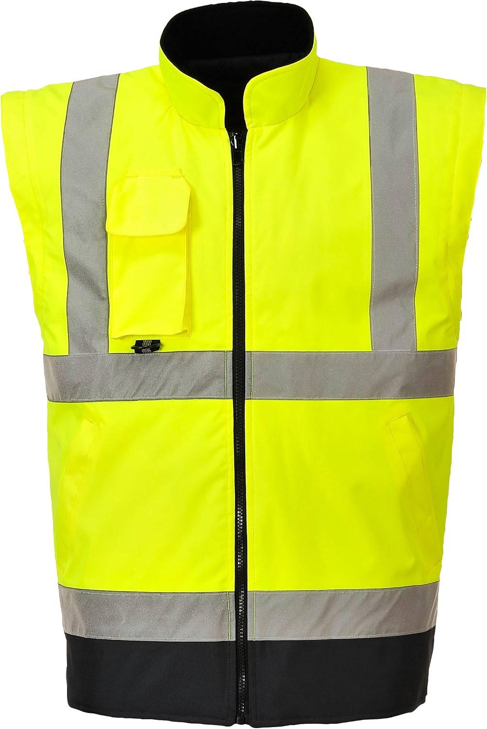 Detalle de Portwest Workwear da Uomo ad Alta visibilità 7 in1 Contrasto Giacca