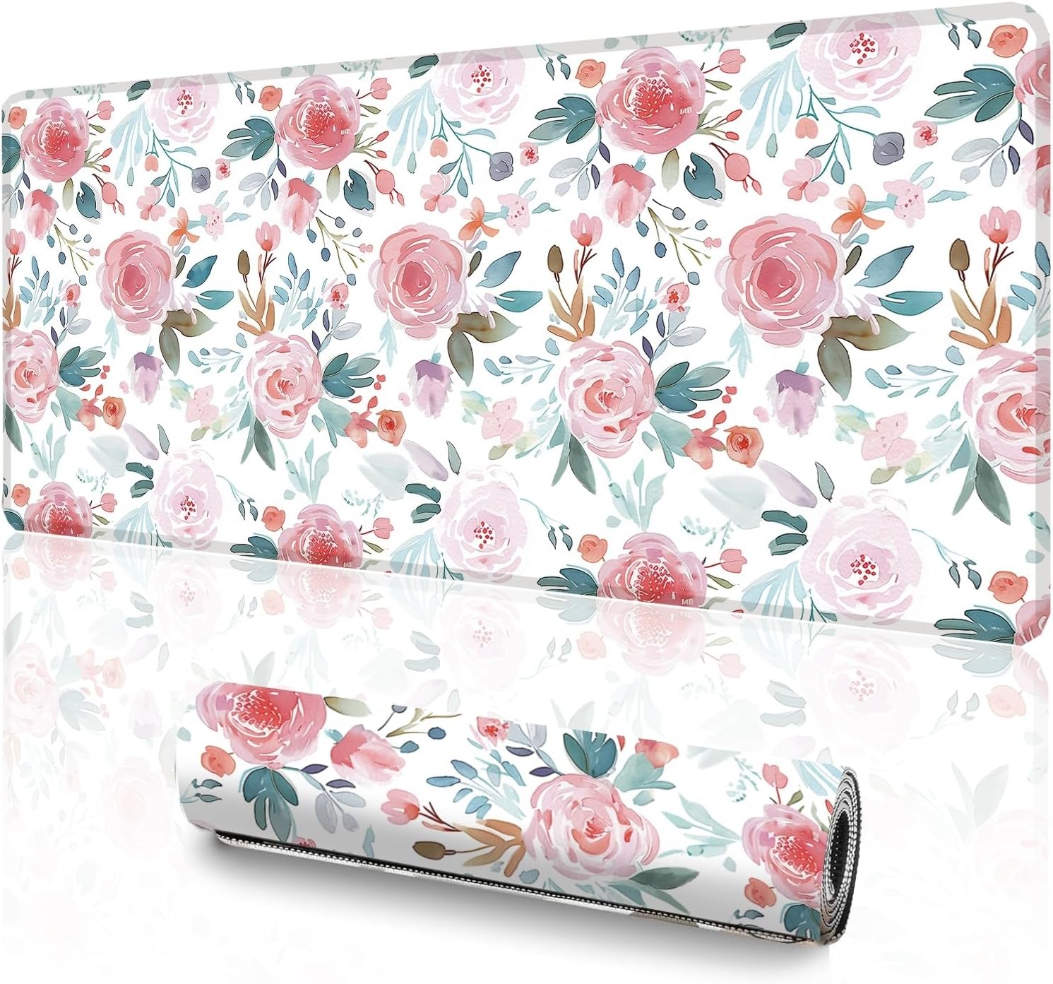 Detalle de XXL Floral Gaming Mouse Pad 47.2 x 23.6 Inch