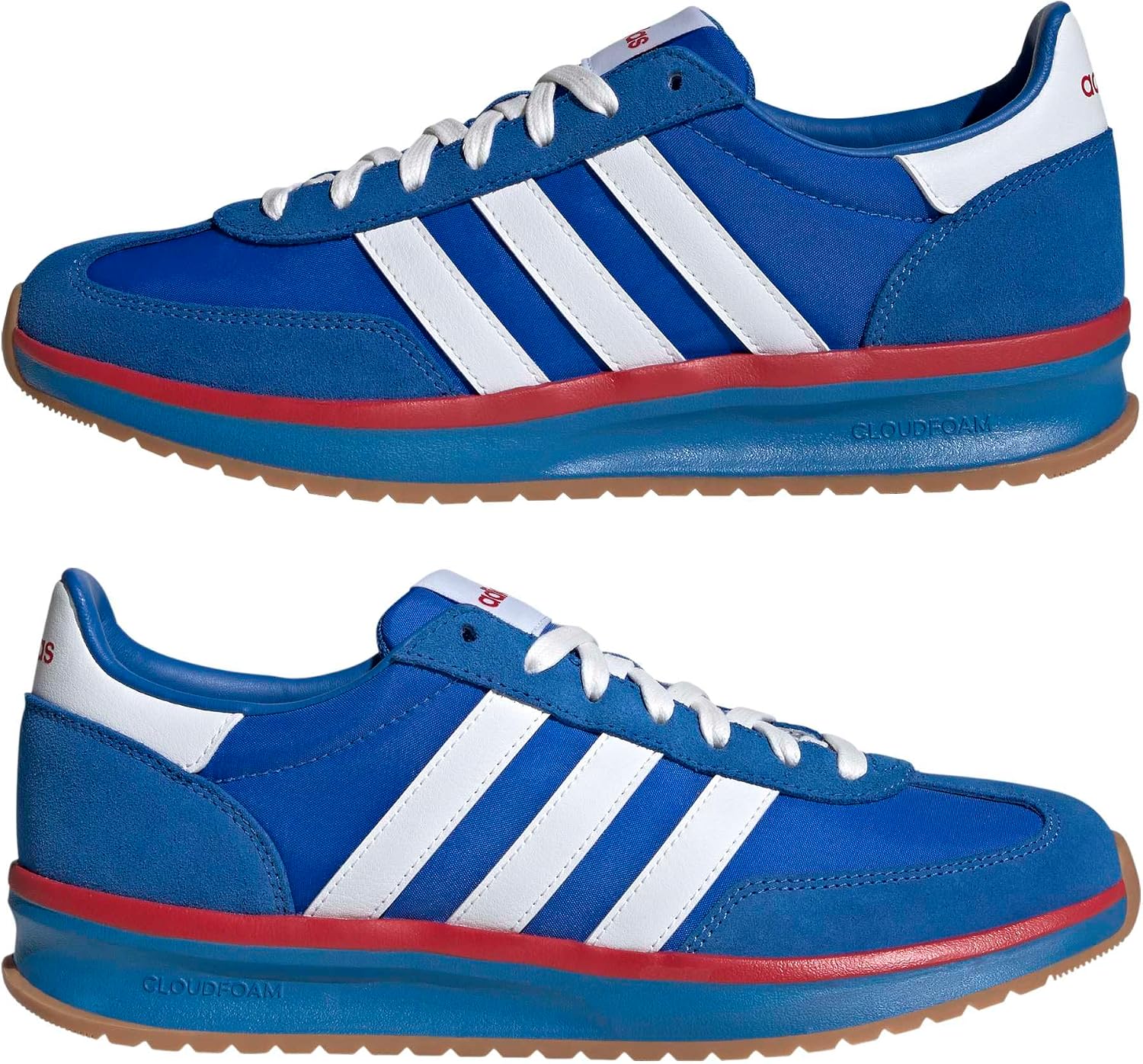 Detalle 2 de adidas Run 70S 2.0 Shoes para Hombre - Bright Royal/FTWR White/Better Scarlet, talla 43 1/3 EU