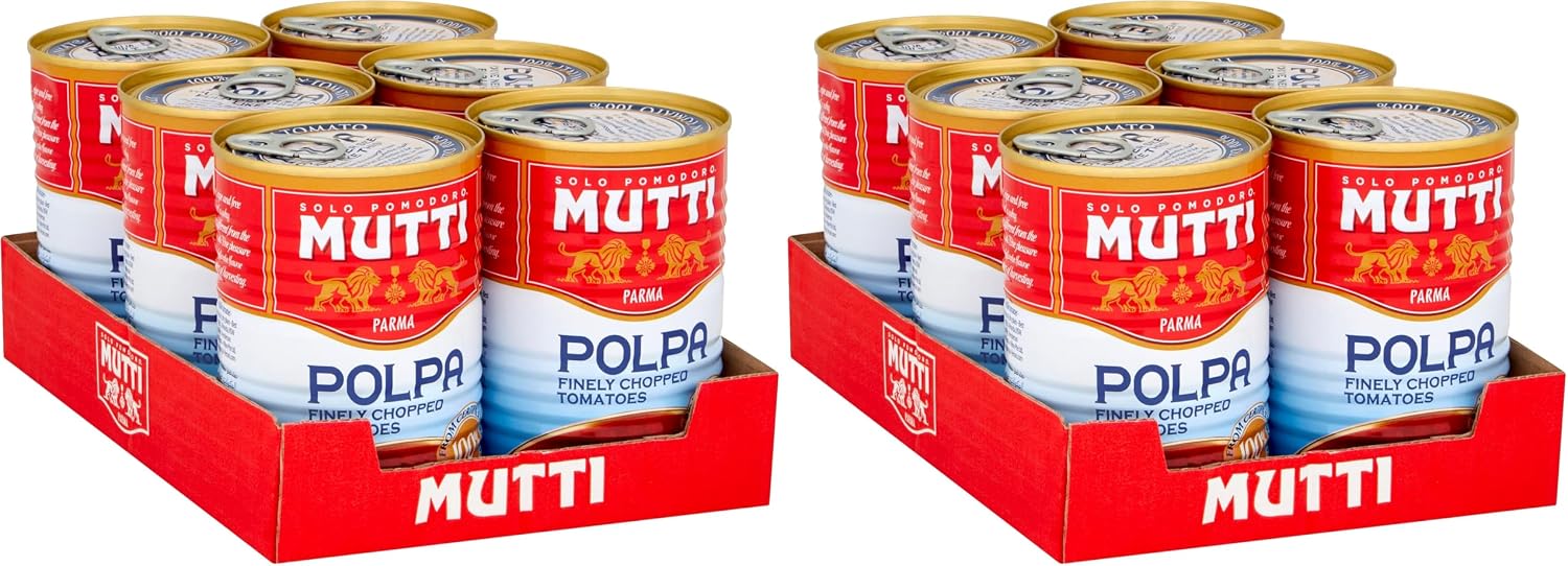 Detalle 2 de Mutti Finely Chopped Tomatoes 400g (Pack of 6) – a pragmatic pantry staple