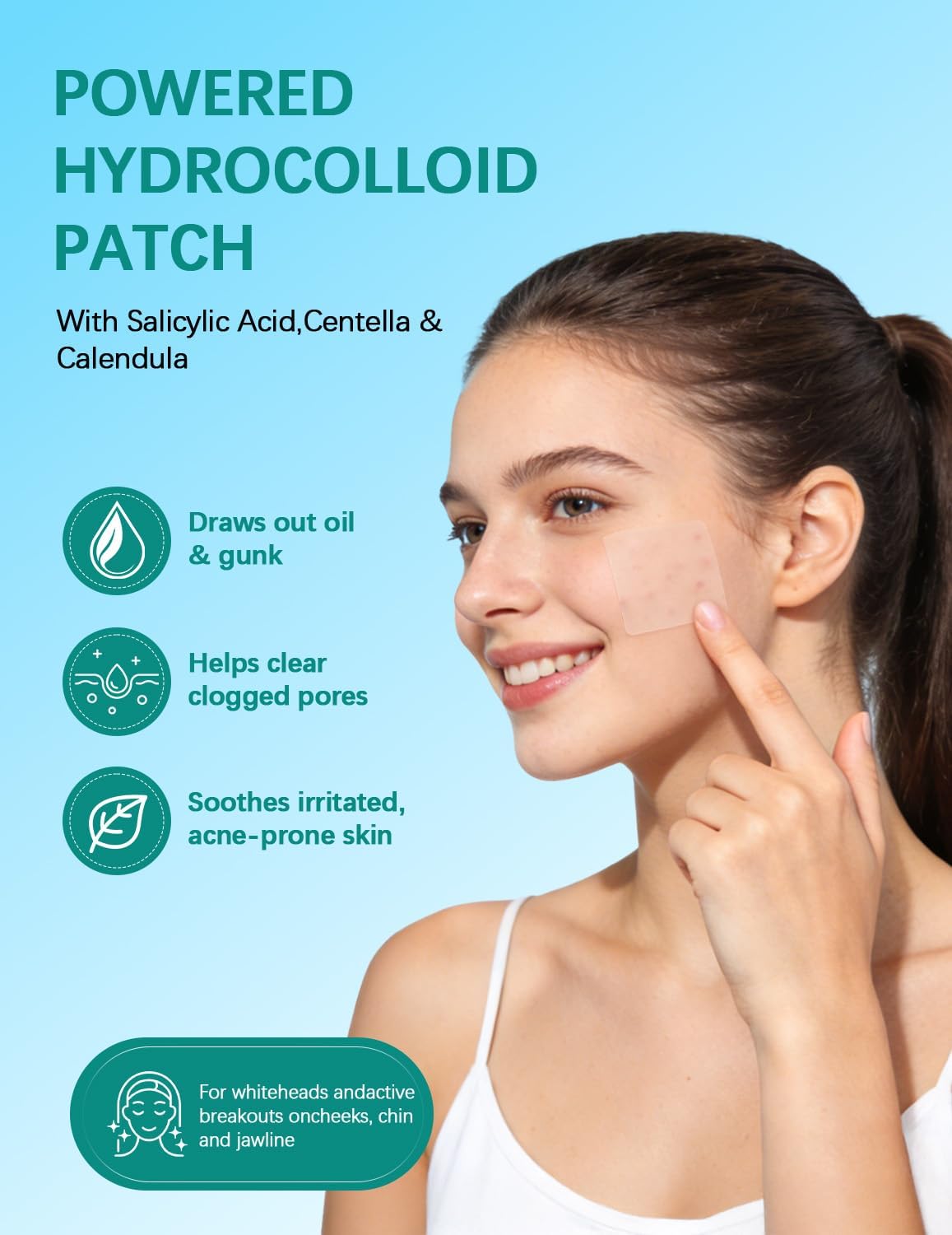 Detalle de Patch Brufoli Pimple Patch XL for Face&Body: cerotti idrocolloidali per ampie zone (524) con tea tree