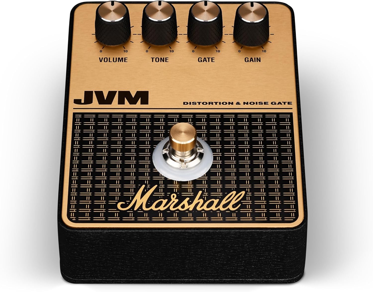 Detalle de Marshall JVM 1008157 Overdrive Distortion Pedal, Black and Gold, 9V