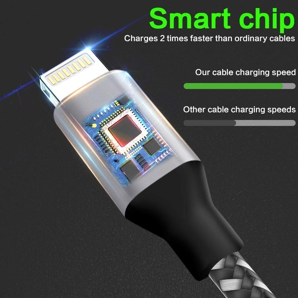 Detalle de SANYEYE MFi Certified iPhone charging cable 5-pack