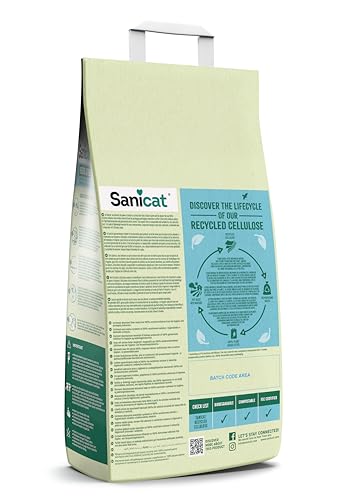 Detalle 2 de Sanicat Lettiera assorbente multipet in cellulosa riciclata – formato 10 L