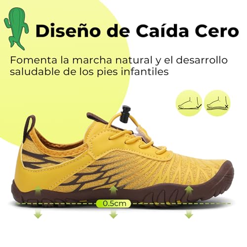 Thumbnail 4 de SAGUARO Escarpines Niño Zapatillas Barefoot Secado Rápido – Amarello, 28 EU