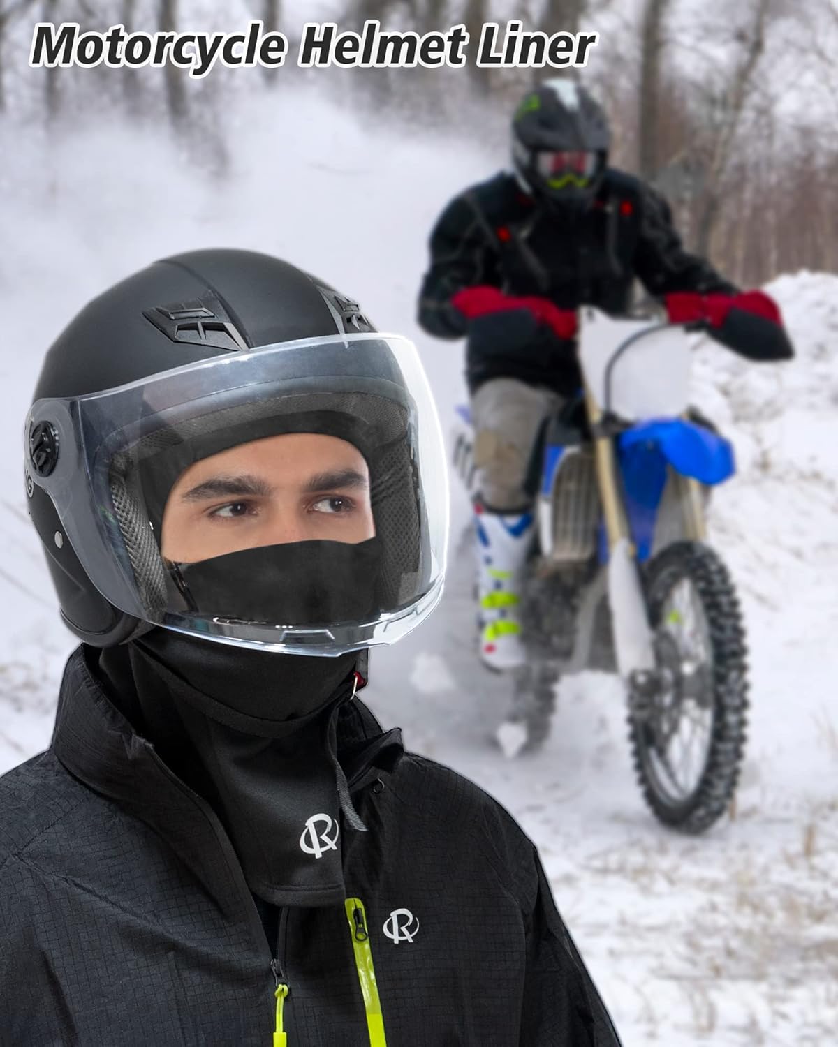 Detalle de Cagoule moto ROTTO doublée polaire respirante en hiver : masque balaclava unisexe