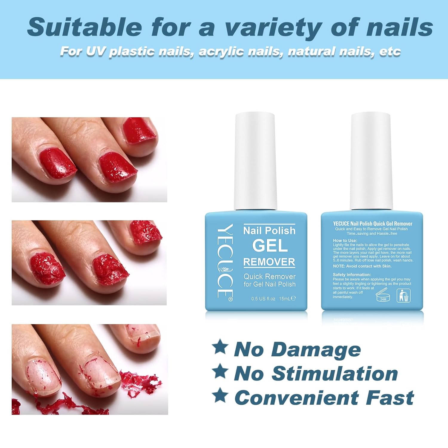 Detalle de Gel Nail Polish Remover 15ml ๐