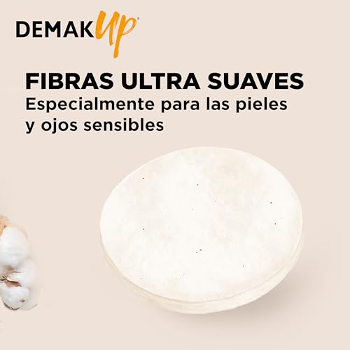 Detalle de Demak'Up Sensitive 720 discos de algodón natural 🎀