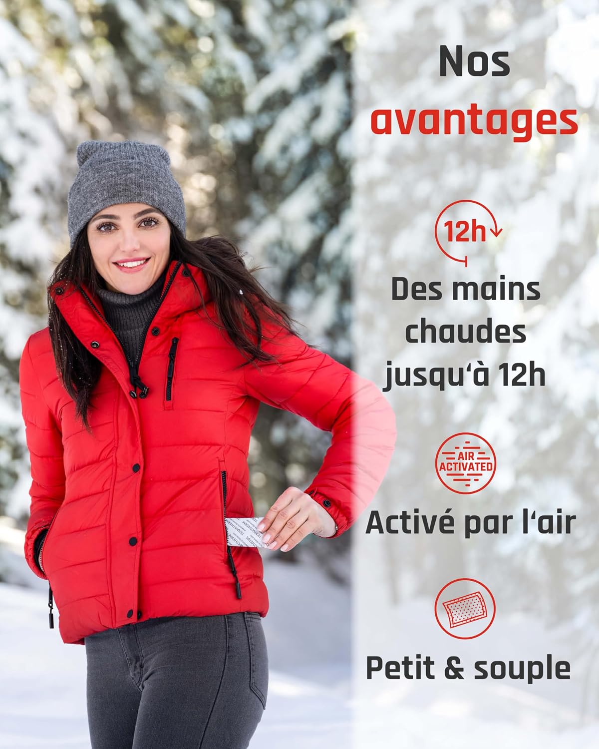 Detalle 2 de TerraTherm Chauffe-mains nomade 12 h