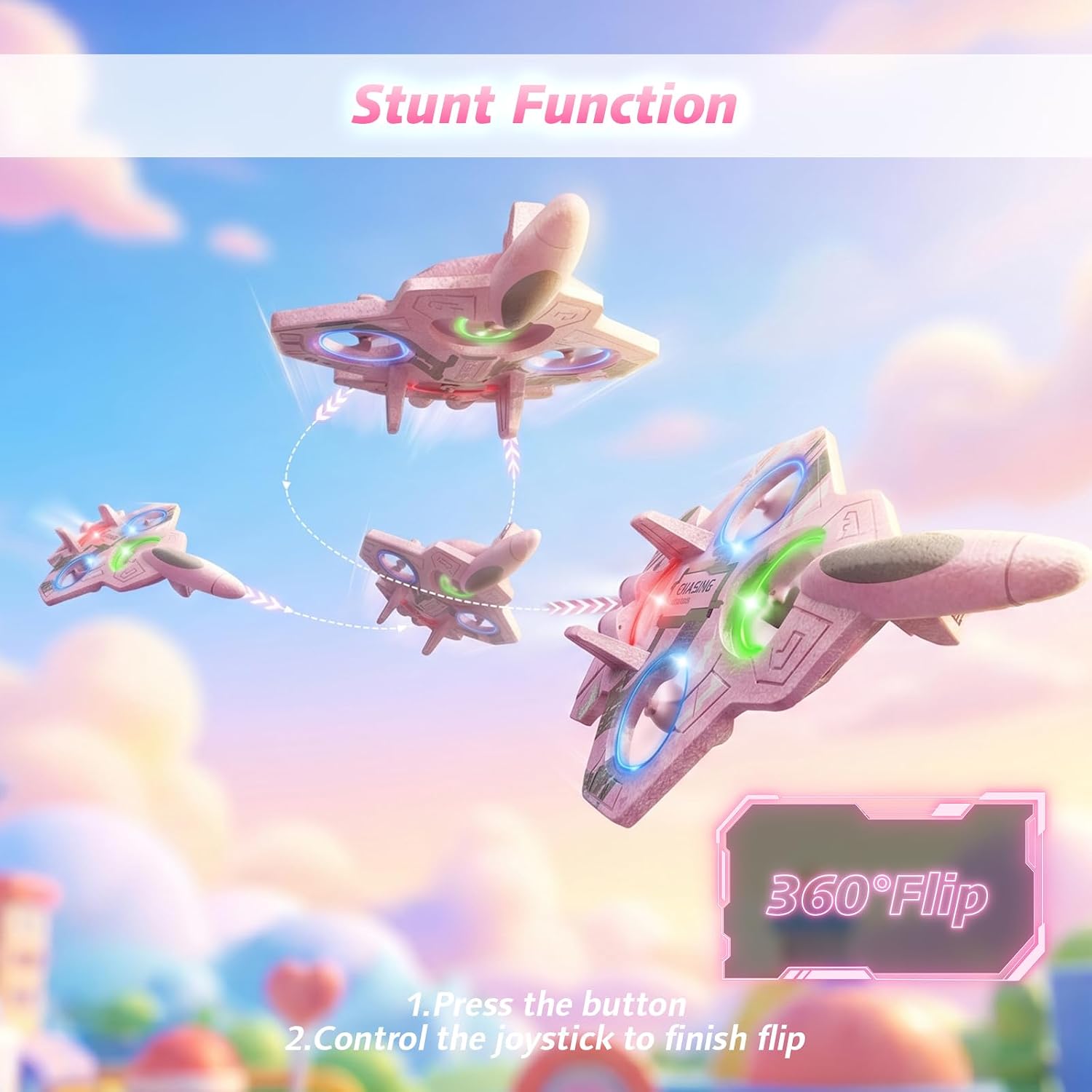 Thumbnail 6 de FUNPX Foam RC Plane, Pink