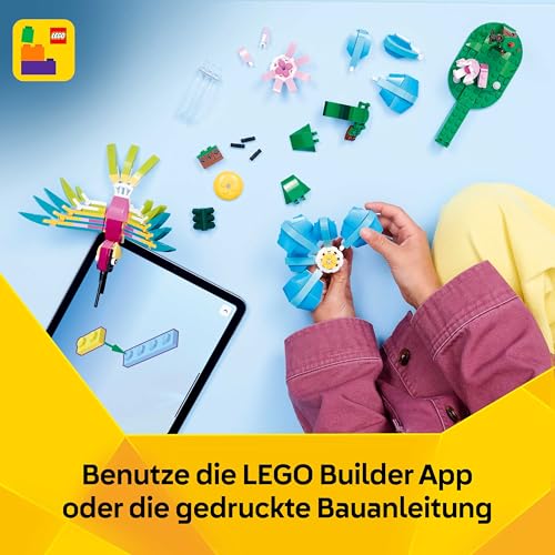 Thumbnail 7 de LEGO Creator 3in1 Wild Animals: Colourful Hummingbird (31384) – Dreifach wandelbar, Natur-Deko und Spielzeug