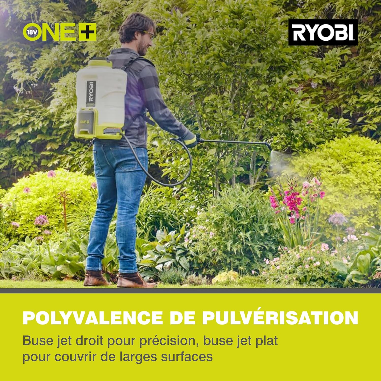 Thumbnail 6 de Pulvérisateur à dos 18V, 15 L, 6,2 bars, débit variable 1,0–1,8 L/min — sans batterie ni chargeur