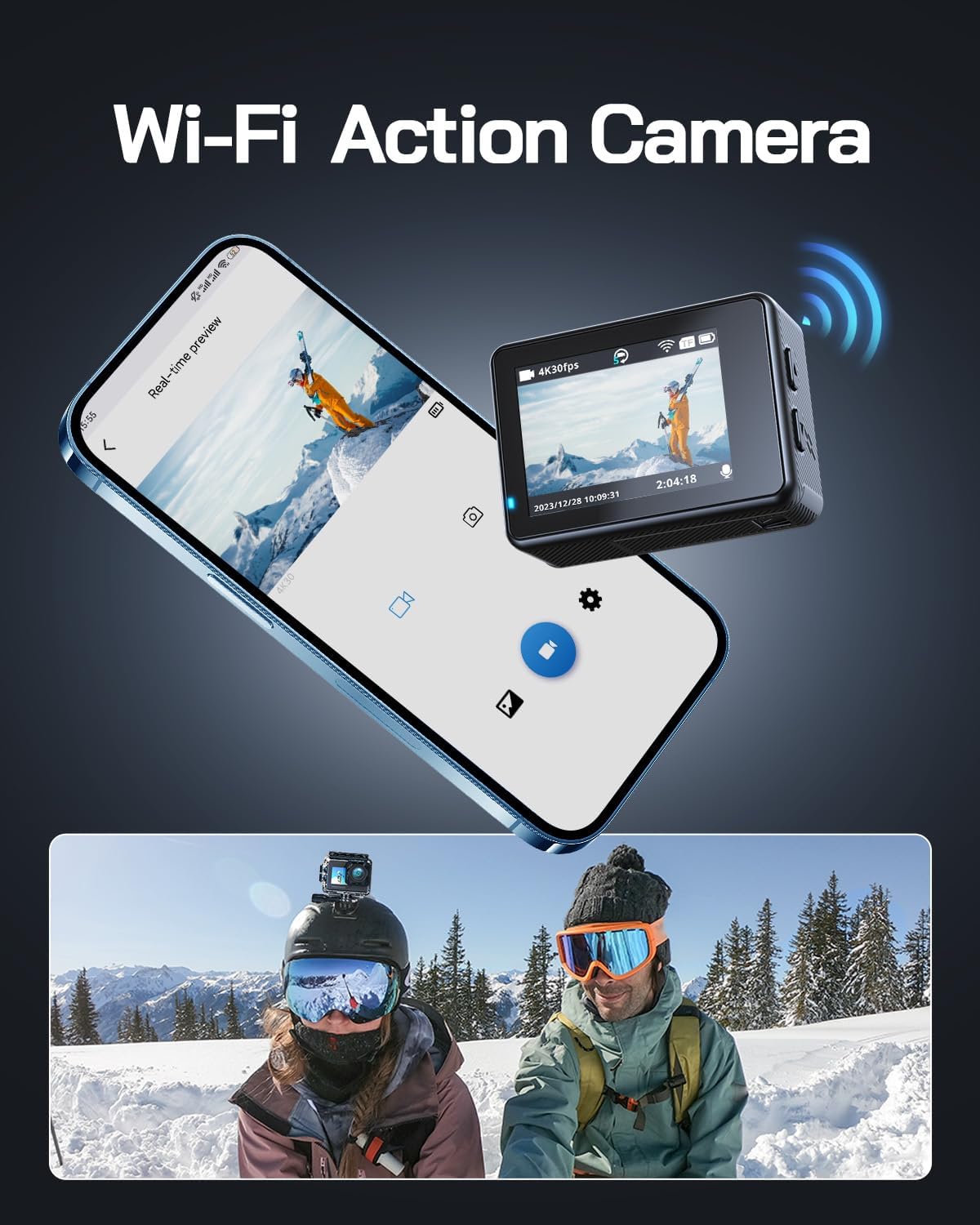Detalle 2 de WOLFANG GA120 4K Action Camera
