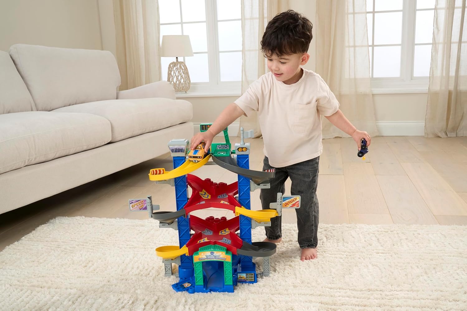 Thumbnail 4 de VTech Toot-Toot Drivers Criss-Cross Raceway: Interactive Toddler Car Playset