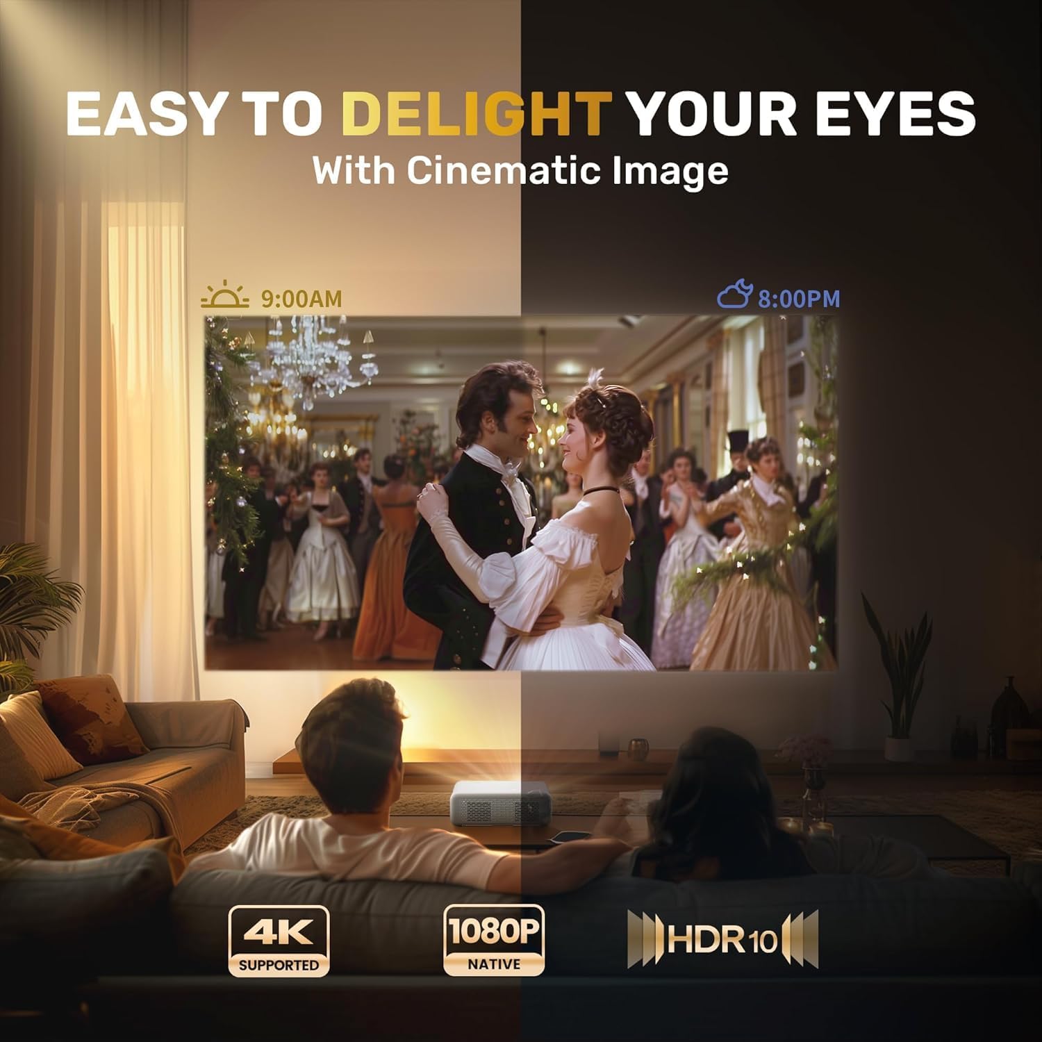 Thumbnail 3 de Aurzen Eazze D1 4K smart projector with HDR10