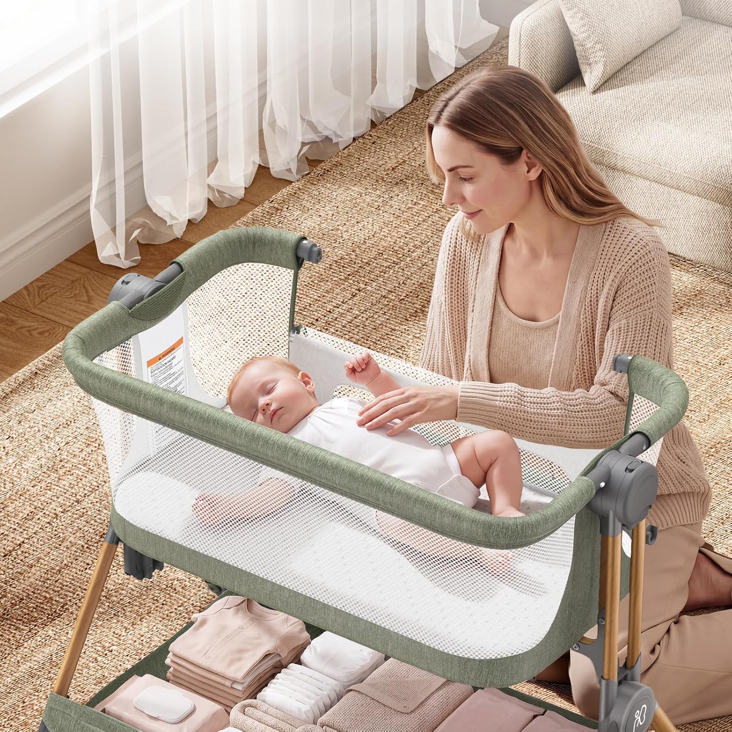 Detalle 2 de ANGELBLISS Baby Bassinet 3-in-1