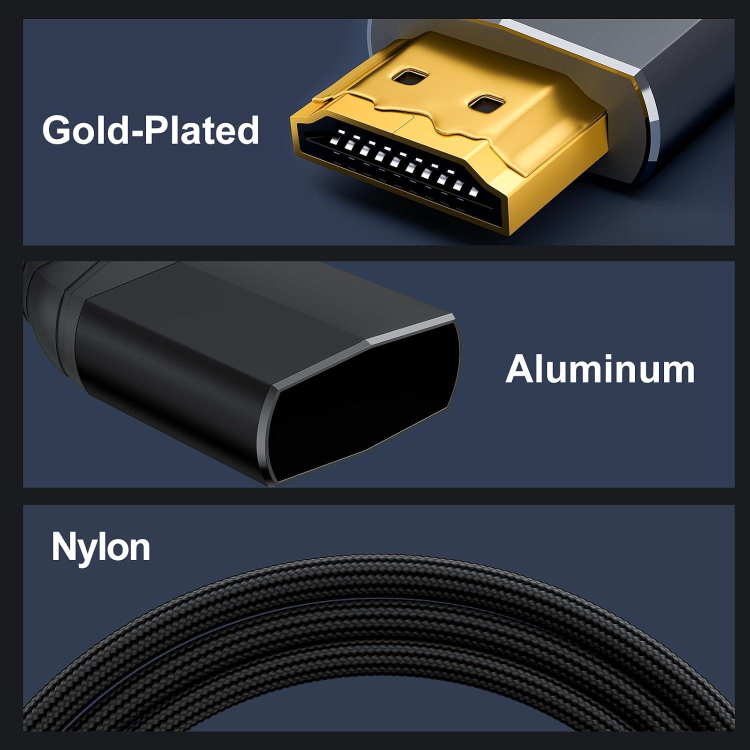 Thumbnail 5 de ZIKNYDO HDMI 2.2 cable 0.5m for 8K gaming