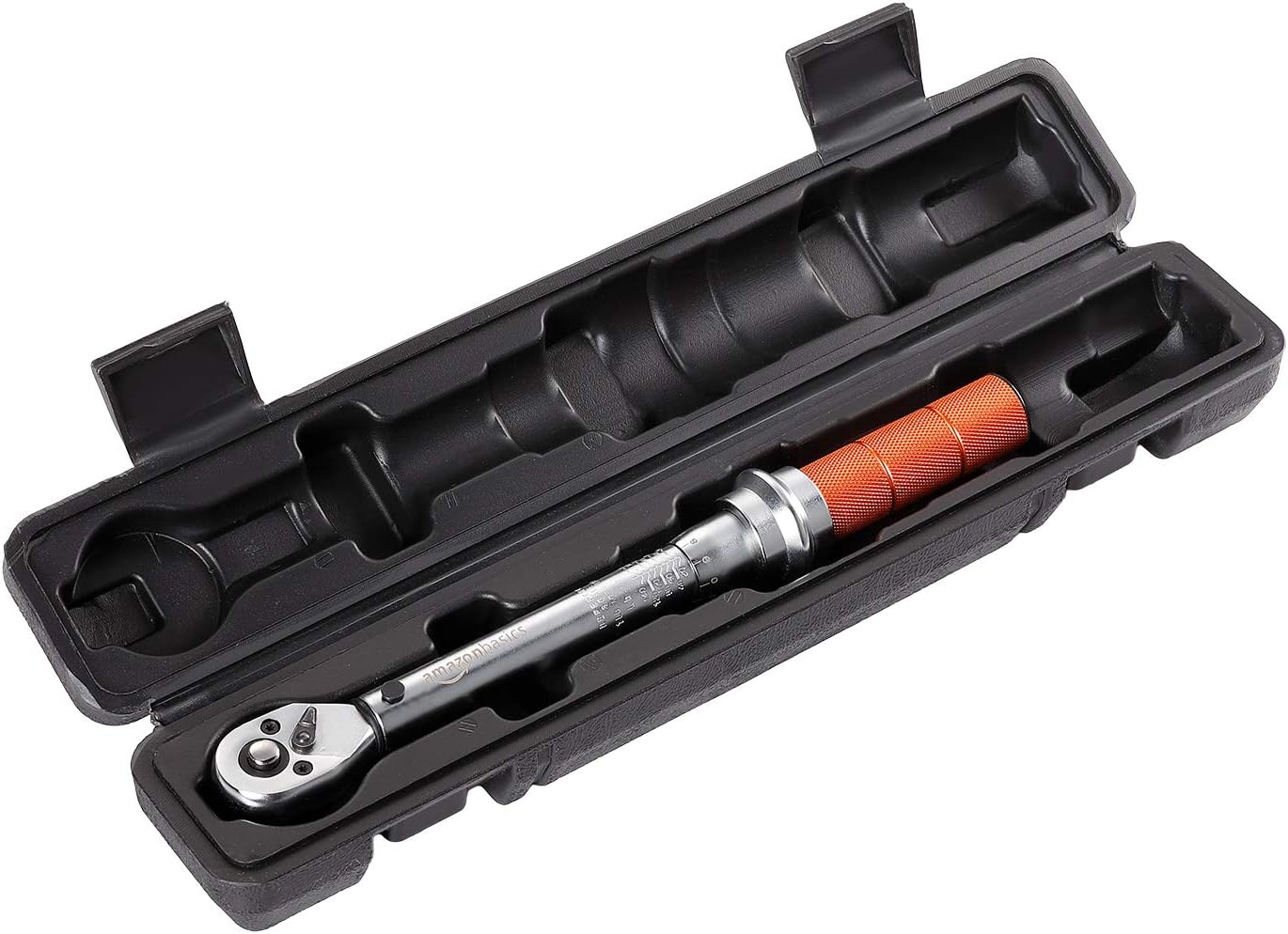 Detalle de Amazon Basics 1/4 Inch Drive Click Torque Wrench (20–150 in-lb / 2.5–15 Nm)