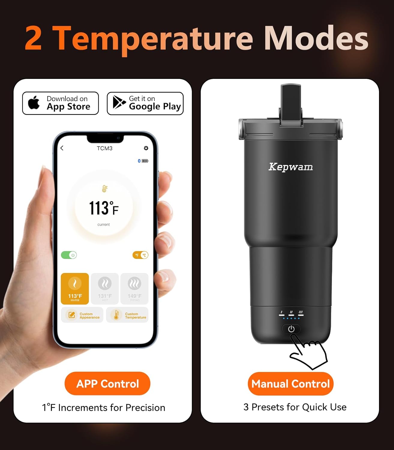 Thumbnail 3 de Kepwam 20oz Self-Heating Mug ⚡