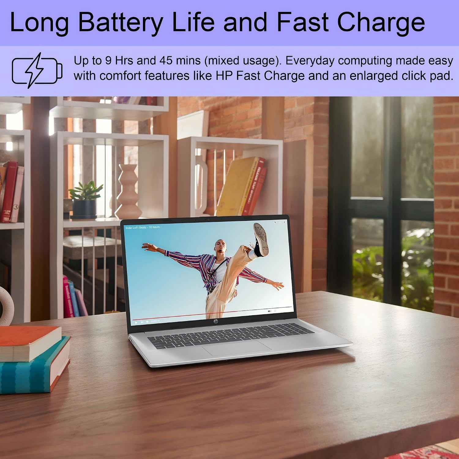 Detalle 1 de HP 17.3-Inch Laptop with Ryzen 5 7430U