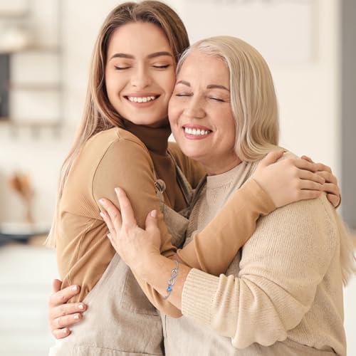 Thumbnail 2 de Tusuzik pulsera de plata de ley 925 con símbolo de infinito y corazón para el Día de la Madre