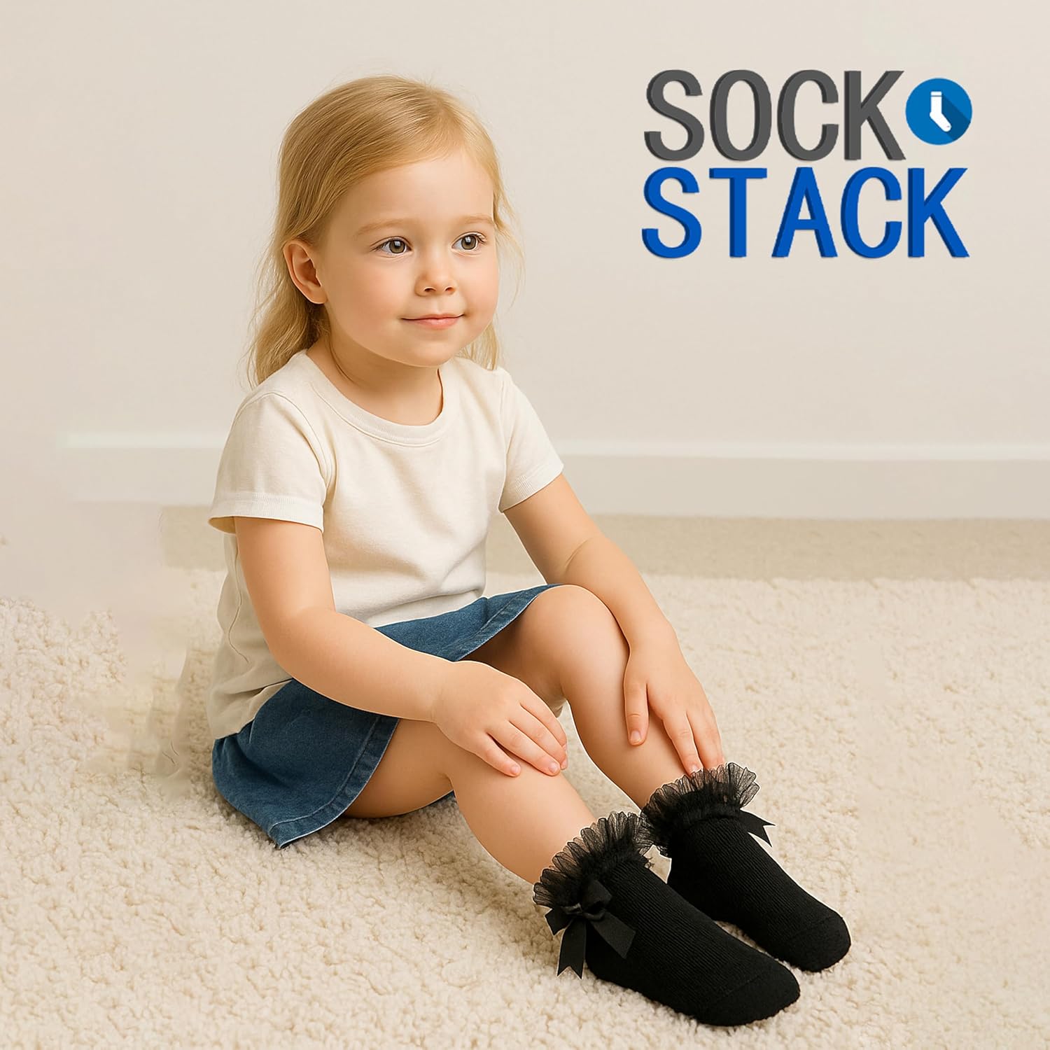 Thumbnail 4 de Sock Stack Sock Stack 6 Pairs Girls Tutu Frilly Ankle Socks with Lace & Bow