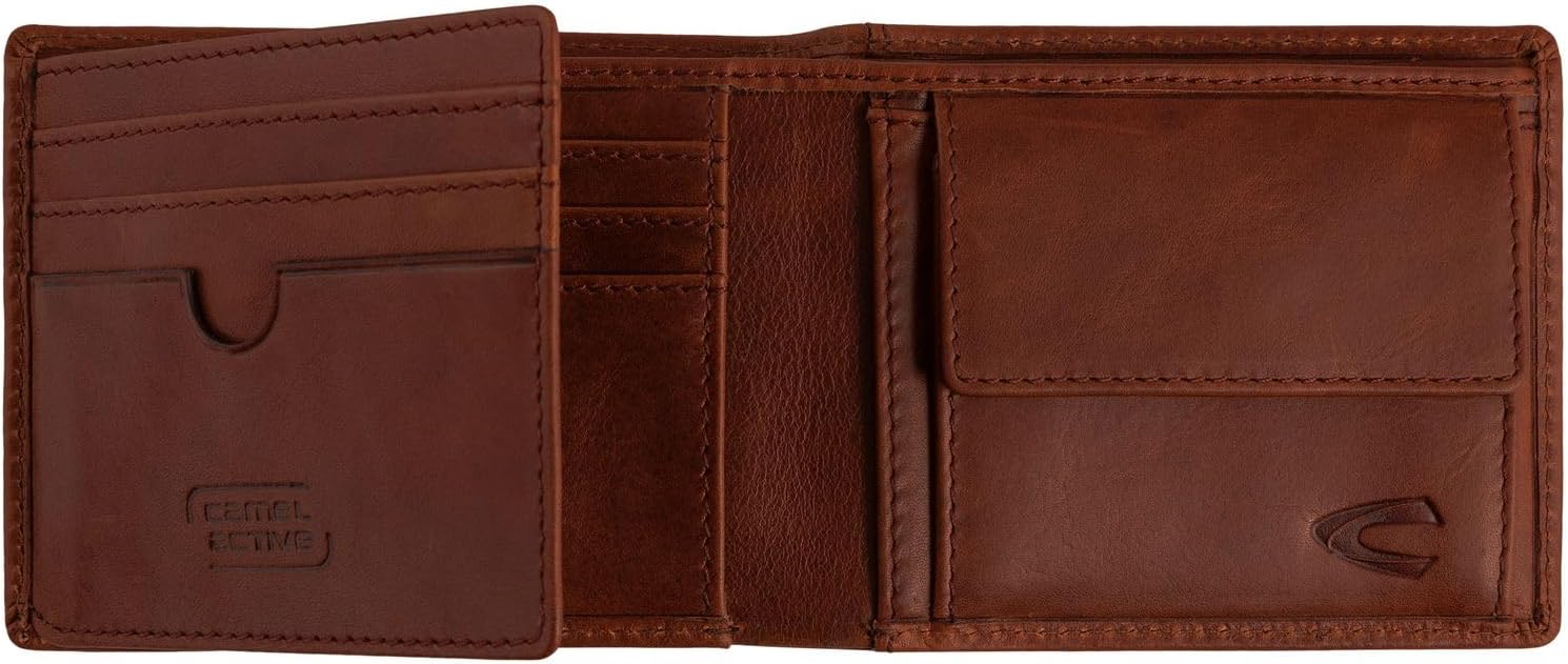 Detalle 2 de camel active Japan Jeans Geldbörse Cognac – kompakt, sicher und ordentlich