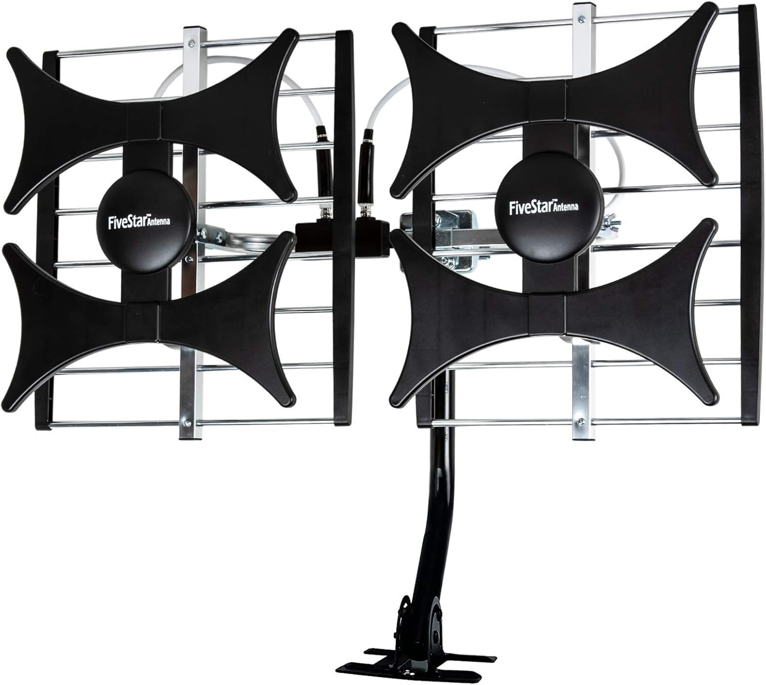 Detalle de Five Star Multi-Directional 4V HDTV Amplified Antenna – 200 Mile Range, UHF/VHF, Indoor/Outdoor